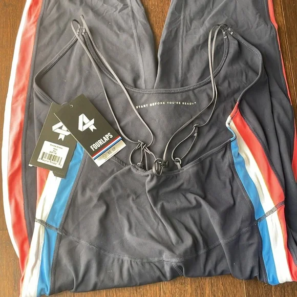 Fourlaps Elevate One-Piece Jumpsuit Navy Blue Bodysuit NWT Womens Size XXL - Picture 7 of 9